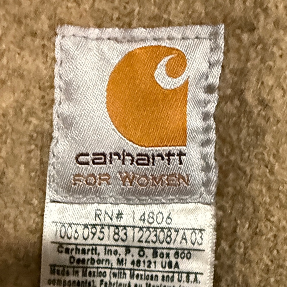 Vintage Detroit Women’s Carhartt Jacket W J097 CML Size Large - Picture 5 of 11